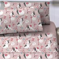 Jogo De Lençol Planeta Mágico Solteiro 3 Peças Infantil Estampado - Dogs - 100% Poliéster - 2