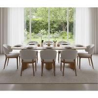 Mesa De Jantar Orgânica Tivoli 320cm X 110cm 10 Lugares Lamina Cinamomo Damasco - 2