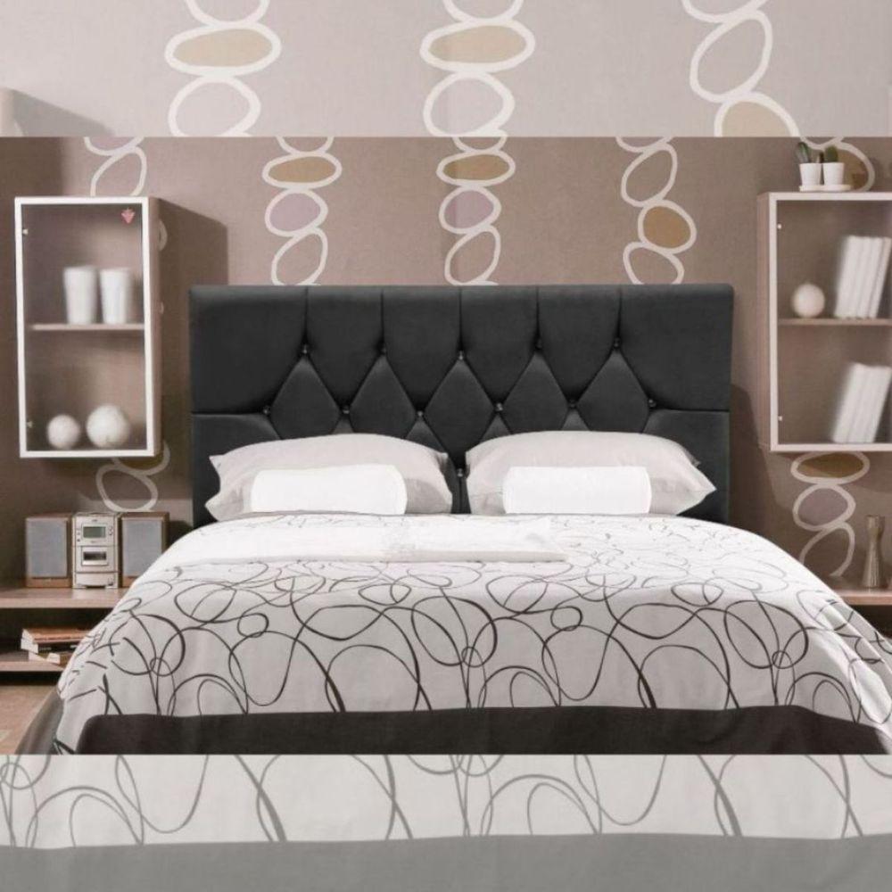 Cabeceira Estofada Queen 160 Cm Geovana Suede Cinza Escuro - 6