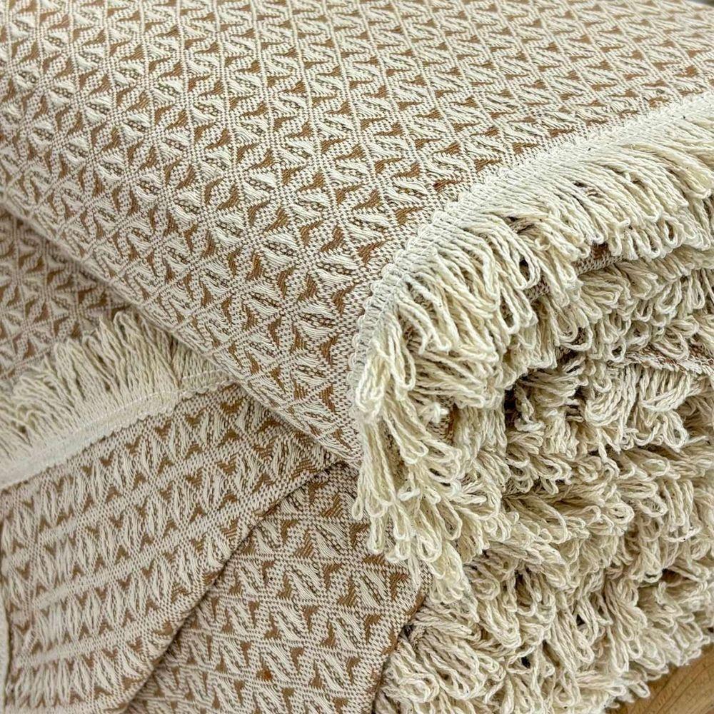 Manta Para Sofá Rubi King 260cm X 250cm Caramelo-cru - 4