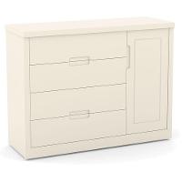 Quarto De Bebe 4 Portas Tutto New Off White Com Capitonê New Boucle - Matic