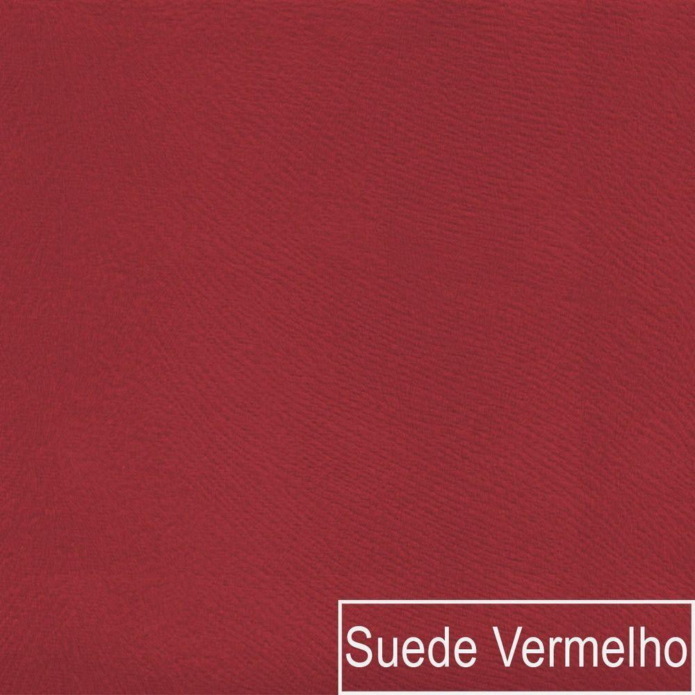Poltrona Natalina Papai Noel Santa Claus Suede Cor Vermelho - 7