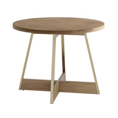 Mesa De Jantar Redonda 90cm átria 1594 Carraro Dourada