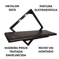 Nicho Multiuso Suspenso Industrial Prateleira Lavanderia Cozinha Sala