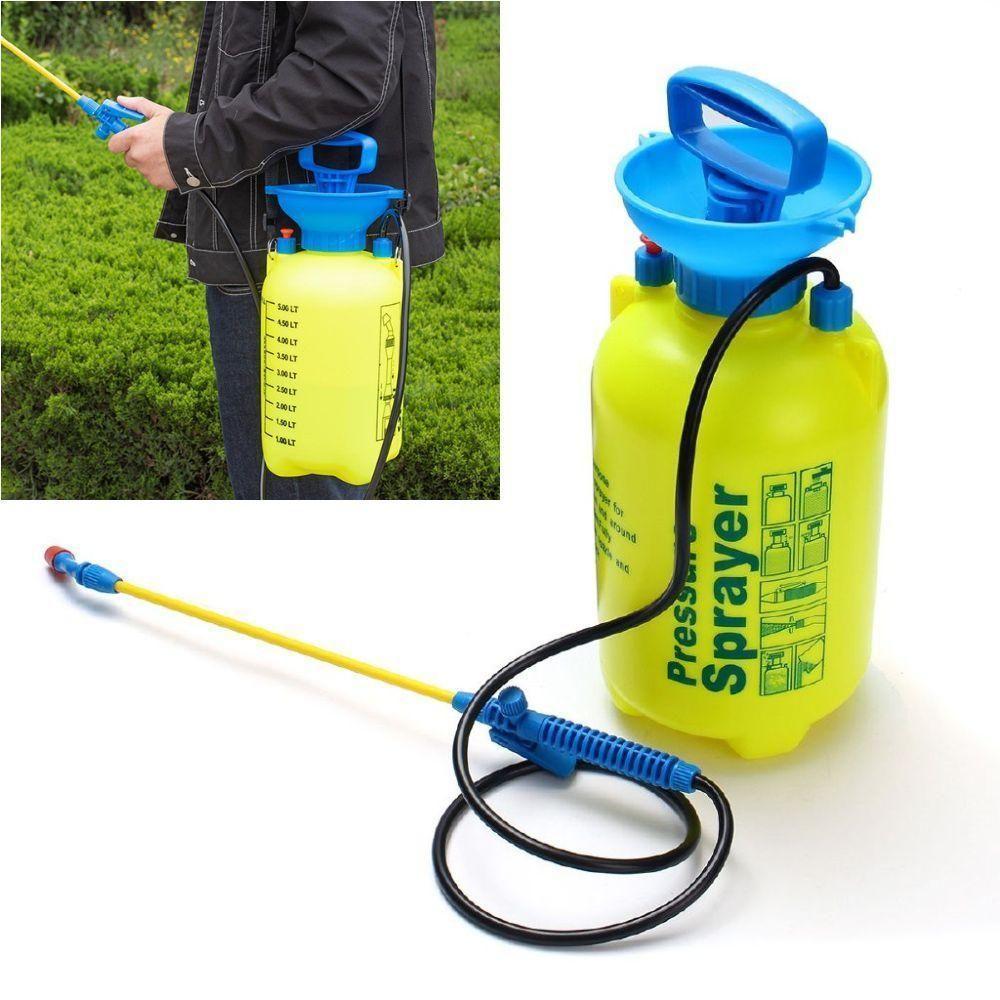 Pulverizador Agricola Borrifador Manual 5 Litros Bomba Veneno Grande De Compressao Detetizacao Lateral Alta Pressao - 1