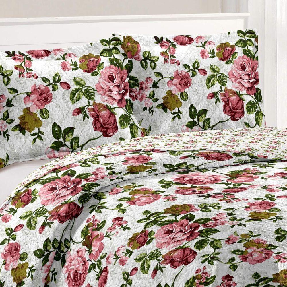 Kit Cobre Leito Casal + 2 Porta-travesseiros Patchwork Siena - 8 - 2