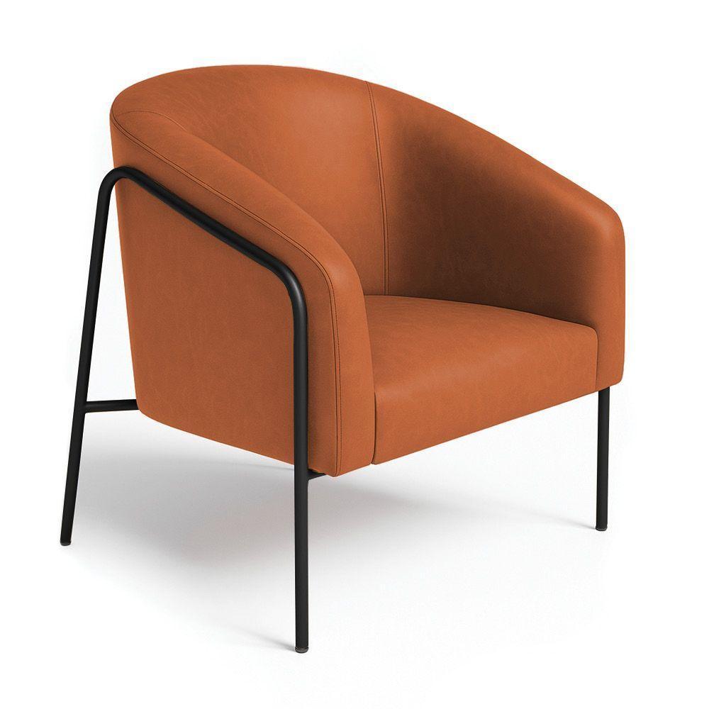 Poltrona Sala Industrial Alta Preto Stella Sintético Pu D03 - D'rossi Nozes - 2