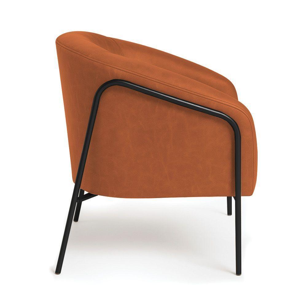 Poltrona Sala Industrial Alta Preto Stella Sintético Pu D03 - D'rossi Nozes - 5