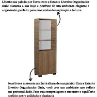 Estante Para Livros Giovana Mel 4 Prateleira Com Porta - 7