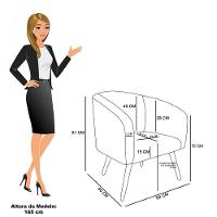 Sofá Namoradeira E Poltrona Pé Palito Natural Stella Veludo Rosê D03 - D'rossi - 8