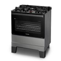 Fogão A Gás Mesa De Vidro Limpa Esmaltec Ideal Master Glass T5vfi Inox 5 Bocas Bivolt - 3