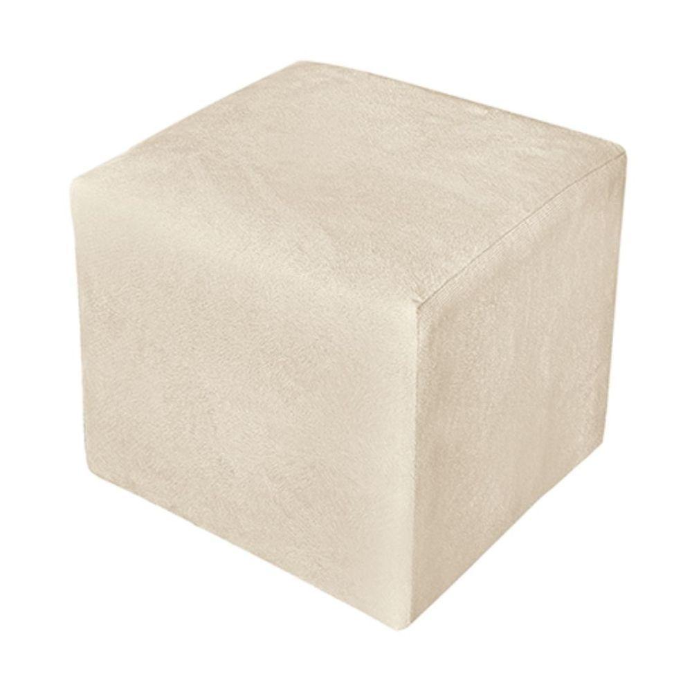 Poltrona Amamentação Com Balanço E Puff Luxo Suede Manuela Cor:bege - 4