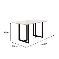 Conjunto De Jantar Itália Com 6 Cadeiras Base Goiás Bm Tubulares Off White-courissimo 134