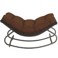 Cadeira Balanço Viena Corda Náutica Para Jardim Sala Trama Preto - 2