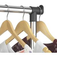 Guarda Roupas Arara Cabideiro Com Sapateira Prateleira Telecospica Ajustavel Inox Rodinhas