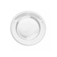 Kit Jantar 10 Pratos Rasos + 10 Pratos Sobremesa Pearl Bolinha Wolff Transparente - 1