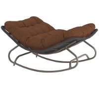 2 Cadeira Balanço Viena Corda Náutica Para Jardim Sala Trama Preto - 2