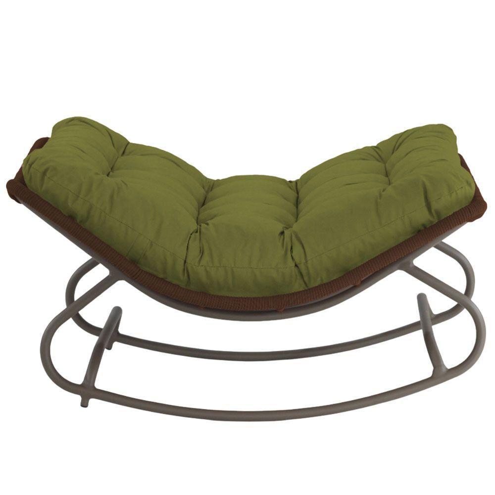 2 Cadeira Balanço Viena Corda Náutica Para Jardim Sala Trama Marrom - 3