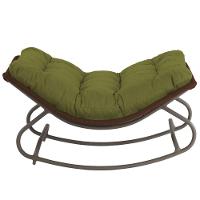 2 Cadeira Balanço Viena Corda Náutica Para Jardim Sala Trama Marrom - 3