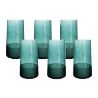 Jogo De Copos Copa E Cia 6 Peças Duo 540ml Em Vidro Verde Esmeralda - 1