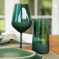 Jogo De Copos Copa E Cia 6 Peças Duo 540ml Em Vidro Verde Esmeralda - 2