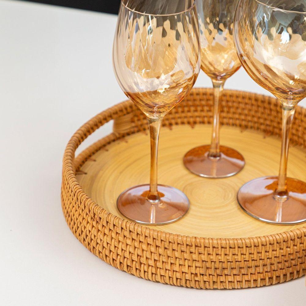 Bandeja Copa E Cia Circular Natural Duo - 3