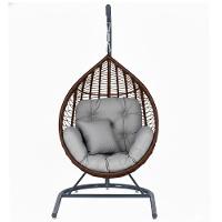 Balanço Gota Suspenso Corda Náutica Para área E Jardim Trama Marrom - 1