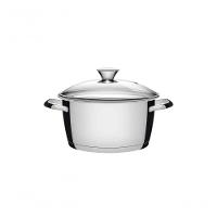 Caçarola Funda Tramontina Allegra Em Aço Inox Com Fundo Triplo E Tampa De Vidro 20 Cm Tramontina - 1