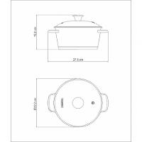 Caçarola Funda Tramontina Allegra Em Aço Inox Com Fundo Triplo E Tampa De Vidro 20 Cm Tramontina - 2