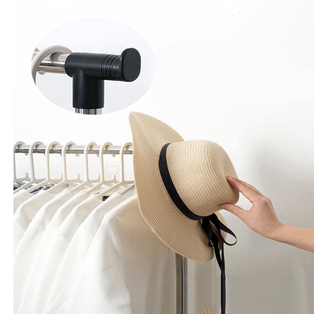 Arara Guarda Roupas Cabideiro Regulável Com Sapateira Rodinhas - 3