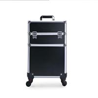 Maleta De Maquiagem Profissional Carrinho Grande Manicure Maquiador Em Aluminio Premium - 1