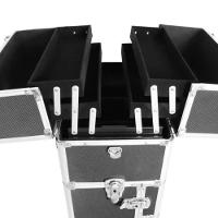 Maleta De Maquiagem Profissional Carrinho Grande Manicure Maquiador Em Aluminio Premium - 4