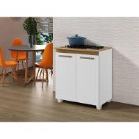 Balcão Para Cooktop 5 Bocas Fox Arte Móveis Branco - 3