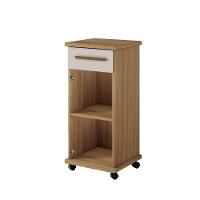 Balcão Palmas 01 Gavetas Arte Móveis Cinamomo/off White - 3