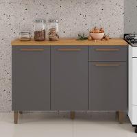 Balcão Imperial 3 Portas Arte Móveis Cinamomo-grafite - 3