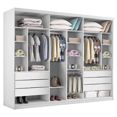 Closet Casal Sem Portas 6 Gavetas Itália Minastex Branco