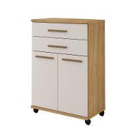 Balcão Mônaco Arte Móveis 2 Portas 2 Gaveta Flex Cinamomo-off White - 1