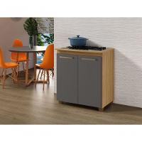 Balcão Para Cooktop 5 Bocas Fox Arte Móveis Cinamomo-grafite - 4