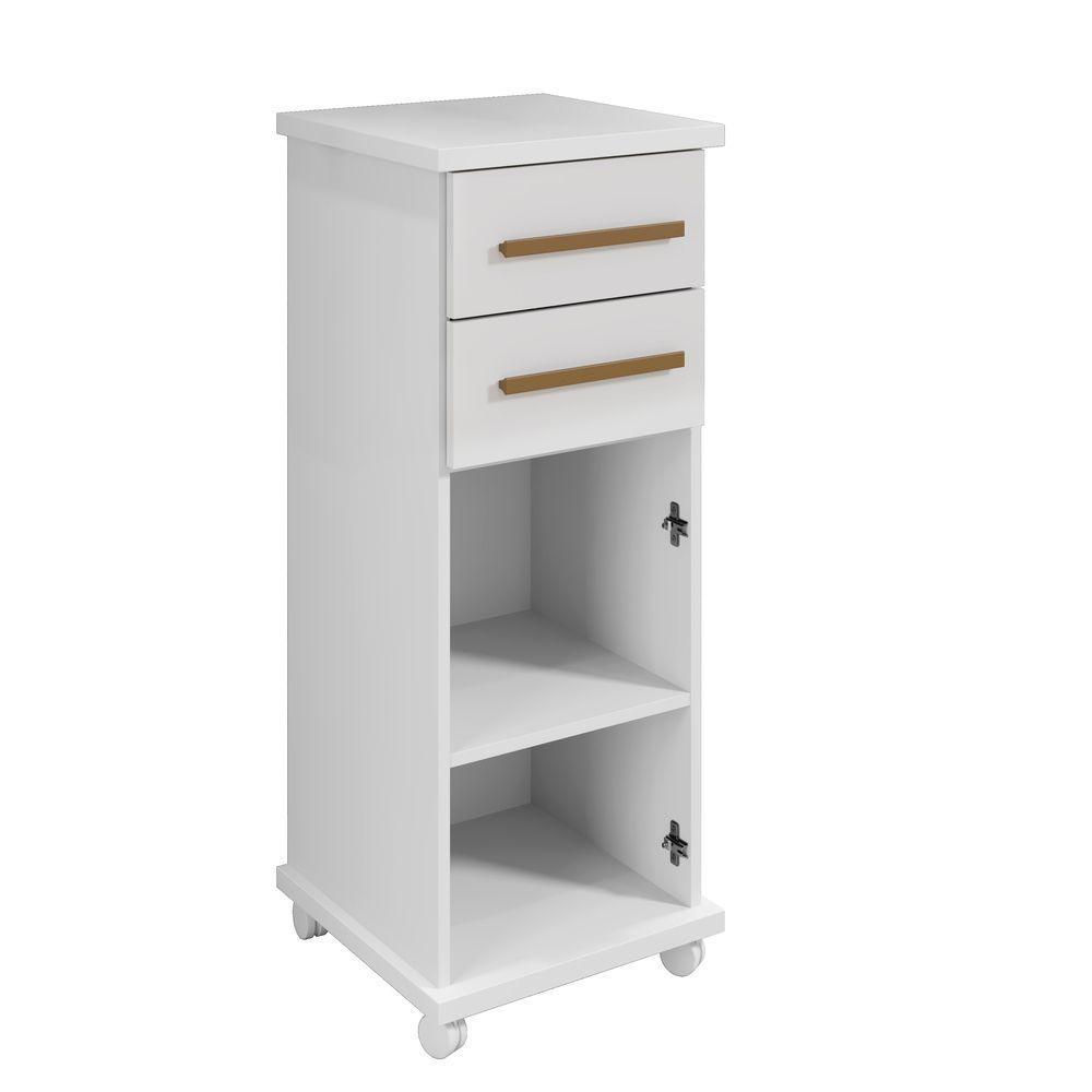 Balcão Tókio 2 Gavetas Arte Móveis Branco - 3