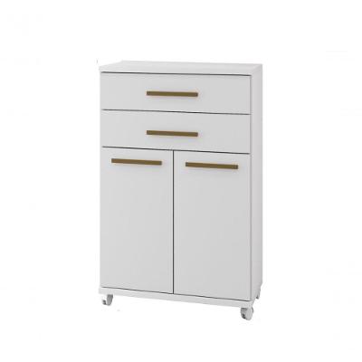 Balcão Mônaco Arte Móveis 2 Portas 2 Gaveta Flex Branco