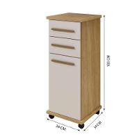 Balcão Tókio 2 Gavetas Arte Móveis Cinamomo-off White - 2