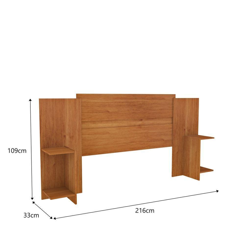 Painel Cabeceira Cama Box Casal Arizona Tcil Cinamomo - 2