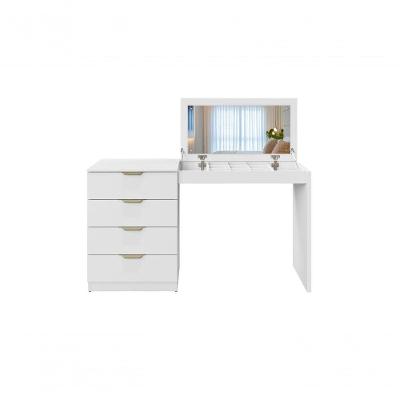 Escrivaninha Penteadeira Camarim Princess Com Porta Joias Mavaular Branco
