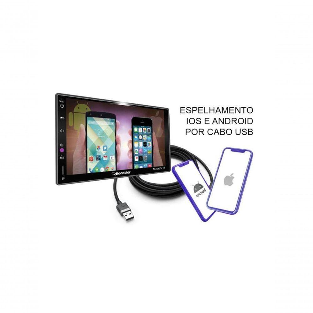 Central Multimidia Roadstar Rs606br 7 Mp6 Com Tv Digital - 4