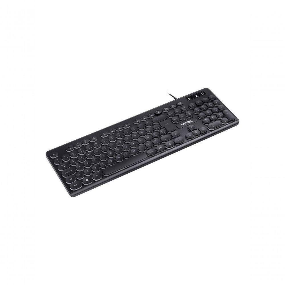 Teclado Usb Multimidia Slim Chocolate Teclas Redondas Led Branco 1.8m - Tc200 - 6