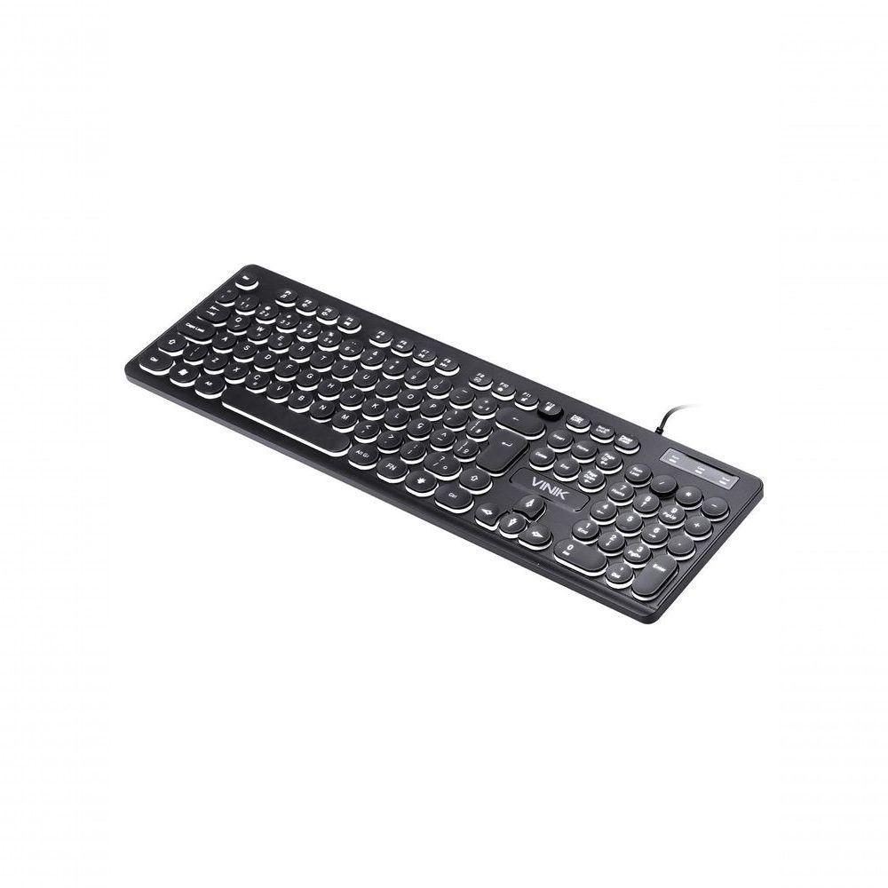 Teclado Usb Multimidia Slim Chocolate Teclas Redondas Led Branco 1.8m - Tc200 - 7