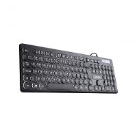 Teclado Usb Multimidia Slim Chocolate Teclas Redondas Led Branco 1.8m - Tc200 - 8