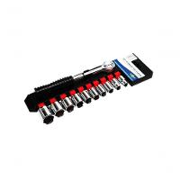 Jogo De Soquetes Com Catraca Brasfort 3-8 Catraca 11 Pecas - 1