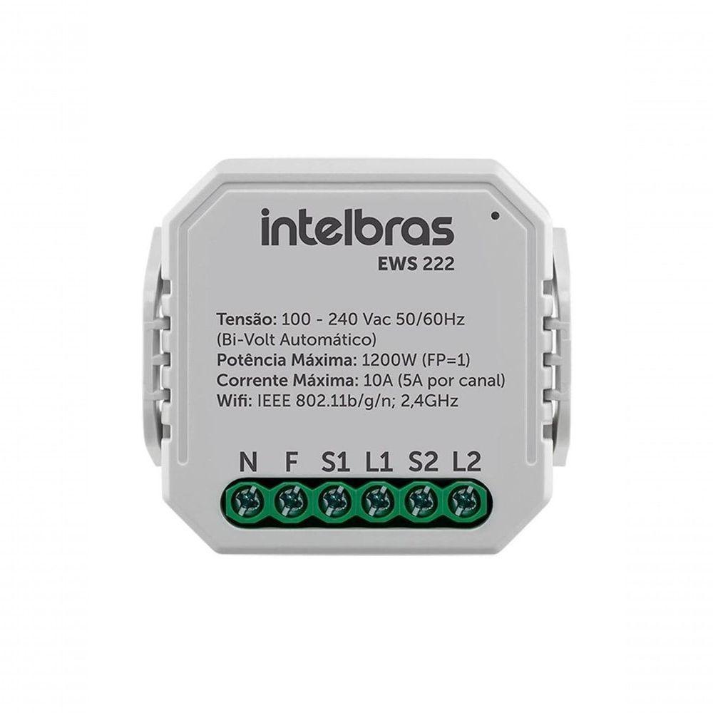 Interruptor Control Wi-fi Intelbras 2-2 Ews222 4850006 - 3