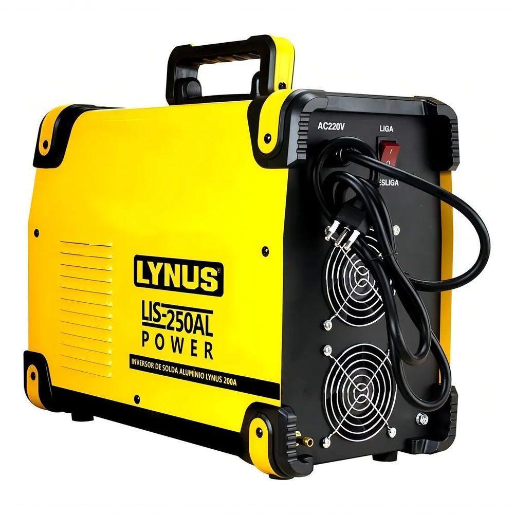 Máquina De Solda Inverter Lynus Lis-250al Power Amarela E Preta 50hz-60hz - 2